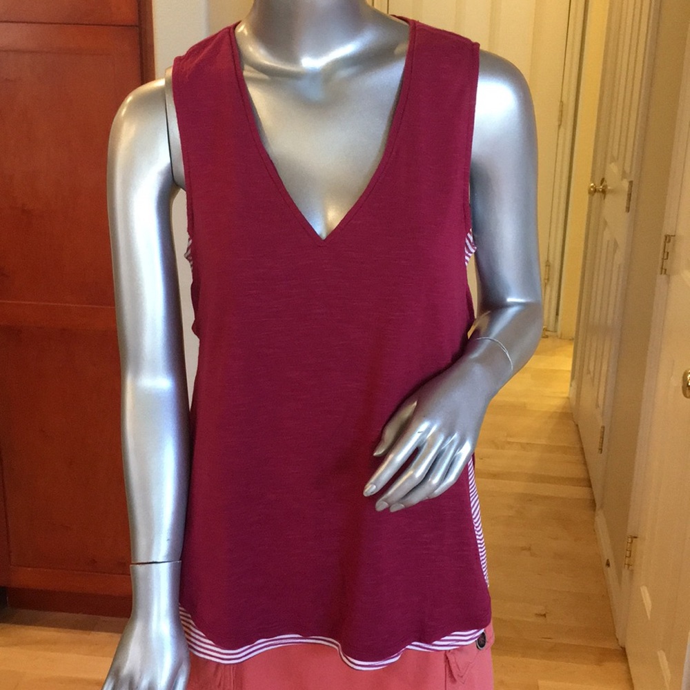 Deletta Anthropologie double layer tank